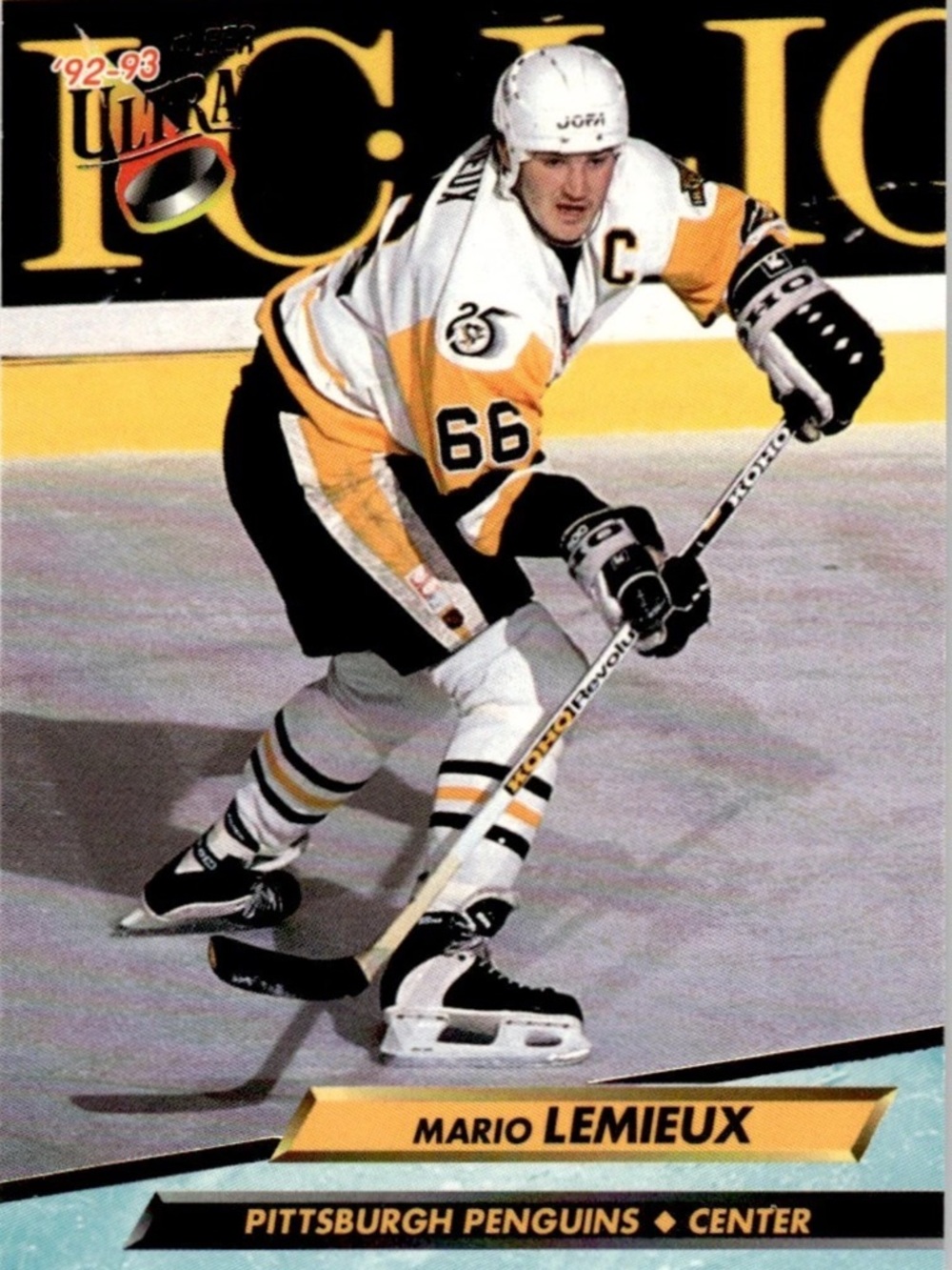 Mario Lemieux 1992/93 Fleer Ultra Pittsburgh Penguins Hockey Card